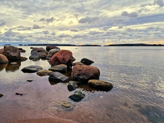 stones on the beach