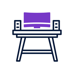 table icon for your website, mobile, presentation, and logo design.