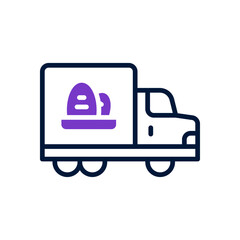 delivery truck icon for your website, mobile, presentation, and logo design.