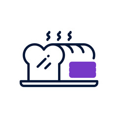 bread icon for your website, mobile, presentation, and logo design.