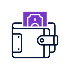 wallet icon for your website, mobile, presentation, and logo design.