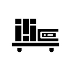 bookshelf icon for your website, mobile, presentation, and logo design.