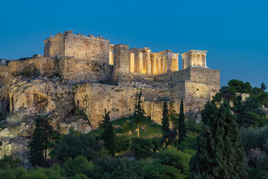 Acropolis of Athens at Night