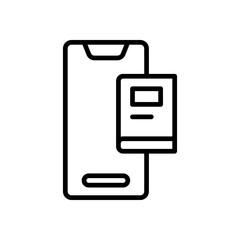 smartphone icon for your website, mobile, presentation, and logo design.