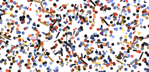 Confetti, paper triangle on the floor, fancy, colorful, celebration party