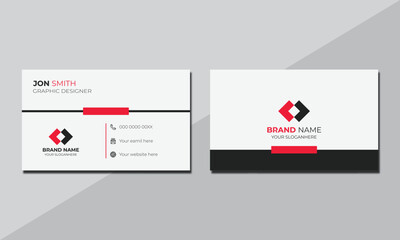 Creative minimal unique business card design, Professional business card design and template.