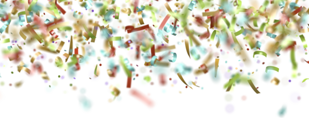 Sunburst and colorful confetti background frame illustration