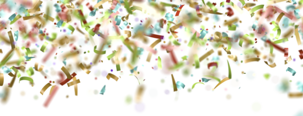 confetti png. Gold confetti falls from the sky.