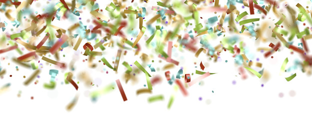 confetti png. Gold confetti falls from the sky.