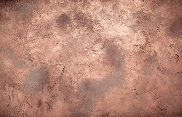 Background wall with abstract spots. Beautiful brown, bronze texture with stains, abstract surface...