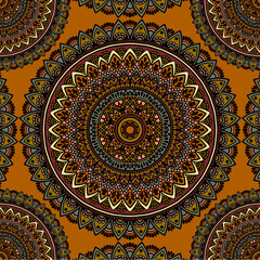 Mandala design with floral and colorful motifs art Mandala