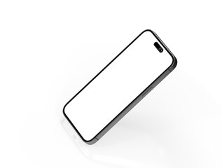 All-screen smartphone mockup isolated 3d