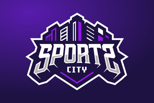 Professional Sports City Esports Logo Template for Sport or Game Team Illustration