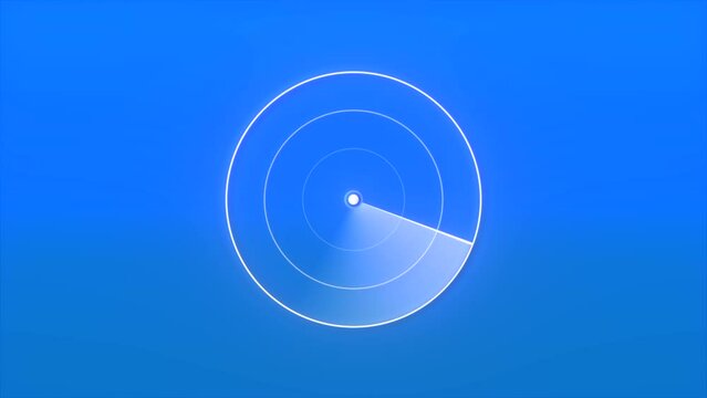 Background with navigation circle. Motion. Navigation radar with moving electronic line. Radius line on radar