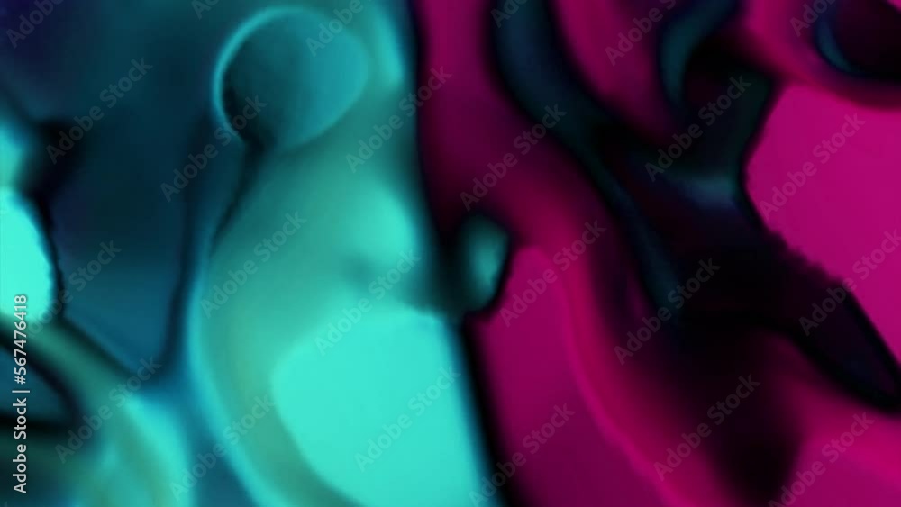 Poster multicolored merging paints. design. waterfalls of falling colors merging into one made in animation