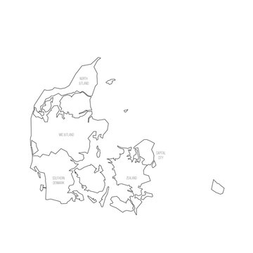 recommend clip art: Denmark political map of administrative divisions
