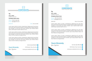 Professional Corporate Letterhead Design Template 