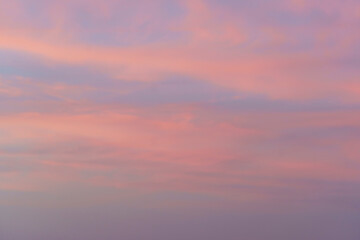 Beautiful sky landscape with pink clouds