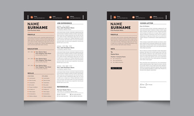 Creative Resume Layout Professional Cv Templates Design