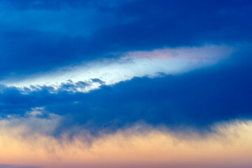 Beautiful sky landscape with dark clouds