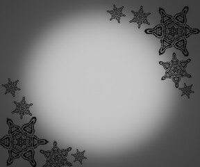 Background with black color designs and a spotlight effect at the bottom of the image, suitable for placing texts, images, or any other suitable theme.
