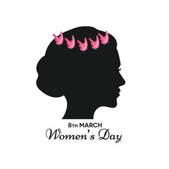 Creative Professional Trendy Women's Day Logo Design, Women's Day Logo Design in Editable Vector Format
