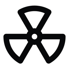 Fototapeta premium radioactive icon for web ui design