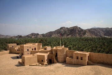 Samail castle fortification view, Oman