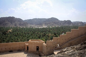 Samail castle fortification view, Oman