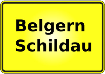 Ortseingangsschild Deutschland Stadt Belgern-Schildau
