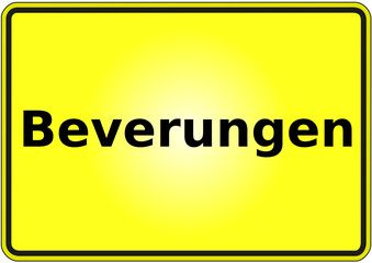 Ortseingangsschild Deutschland Stadt Beverungen