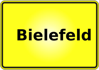 Ortseingangsschild Deutschland Stadt Bielefeld