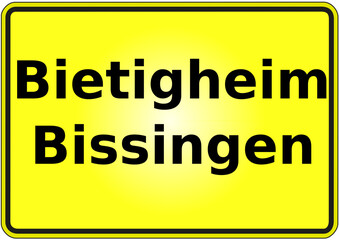 Ortseingangsschild Deutschland Stadt Bietigheim-Bissingen