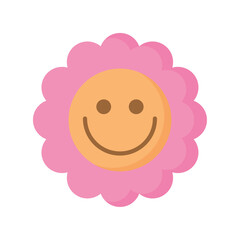 flower retro icon