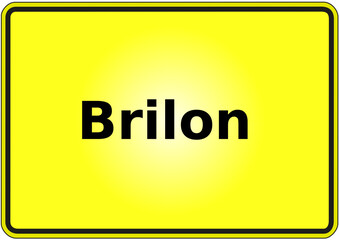 Ortseingangsschild Deutschland Stadt Brilon