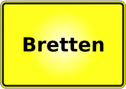 Ortseingangsschild Deutschland Stadt Bretten