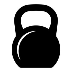 Kettlebell icon. Weight icon, training equipment flat vector icon for exercise apps and websites.