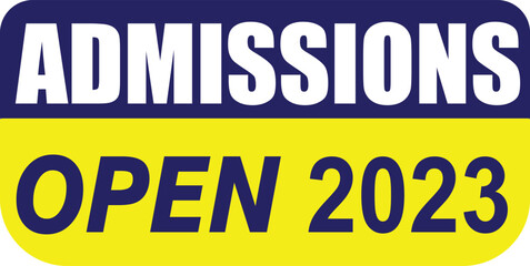 School Admission open banner sticker label for social media post template