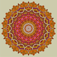 vector colorful mandala background template