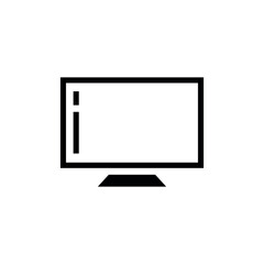 Television Screen Icon Vector Template