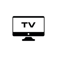 Television Screen Icon Vector Template