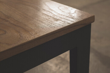 Detalle mesa madera