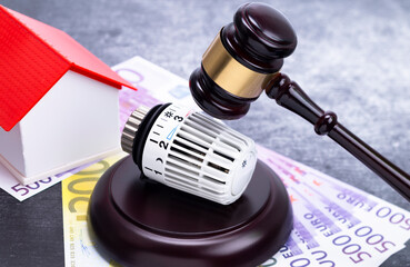 Symbol photo on the subject of court judgments in connection with heating costs