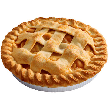apple pie on a transparent background, american pie, png
