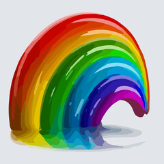 Obraz premium Rainbow. Vector stock illustration eps 10.