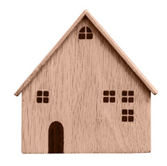 Casa de madera en png. Casita sin fondo. Casa fondo transparente. Concepto de arquitectura....