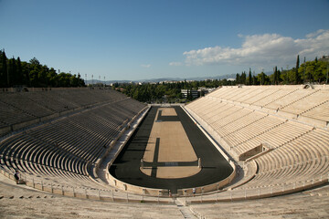 Vista general del Estadio Panatenaico en Atenas, Grecia 