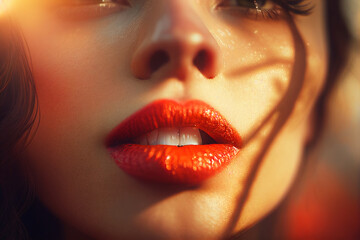 Bouche sensuel - ia g&eacute;n&eacute;rative