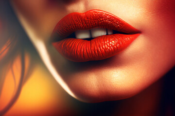 Bouche sensuel - ia g&eacute;n&eacute;rative