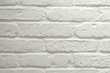 close-up of a white brick wall